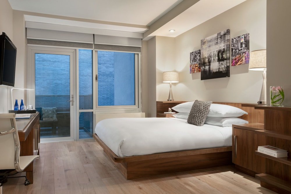 The Gotham Hotel Room Type - Deluxe Room, 1 King Bed, Balcony (MIDTOWN BALCONY KING)