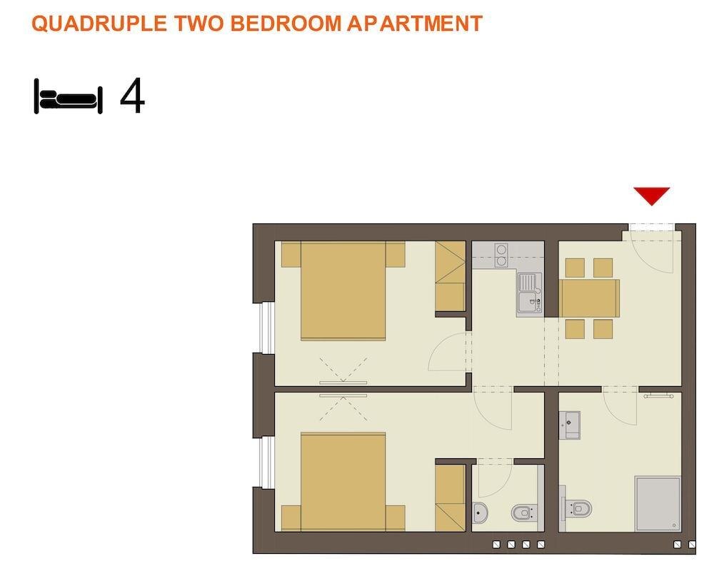 DownTown Suites Kodanská Room Type - Comfort Apartment, 2 Bedrooms