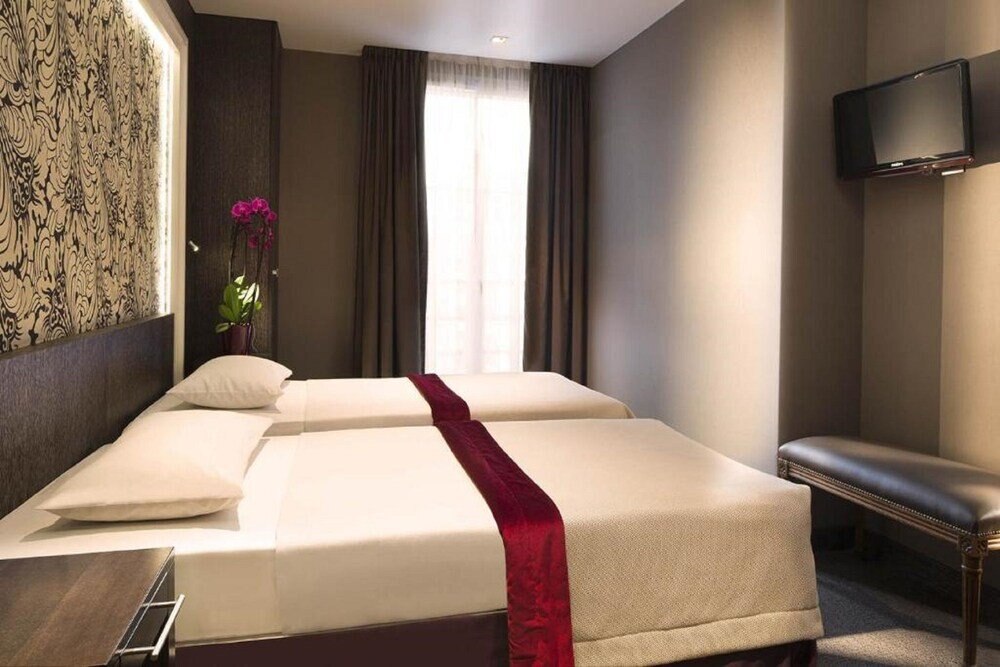 Central Hotel Paris Room Type - Twin Room, 2 Twin Beds