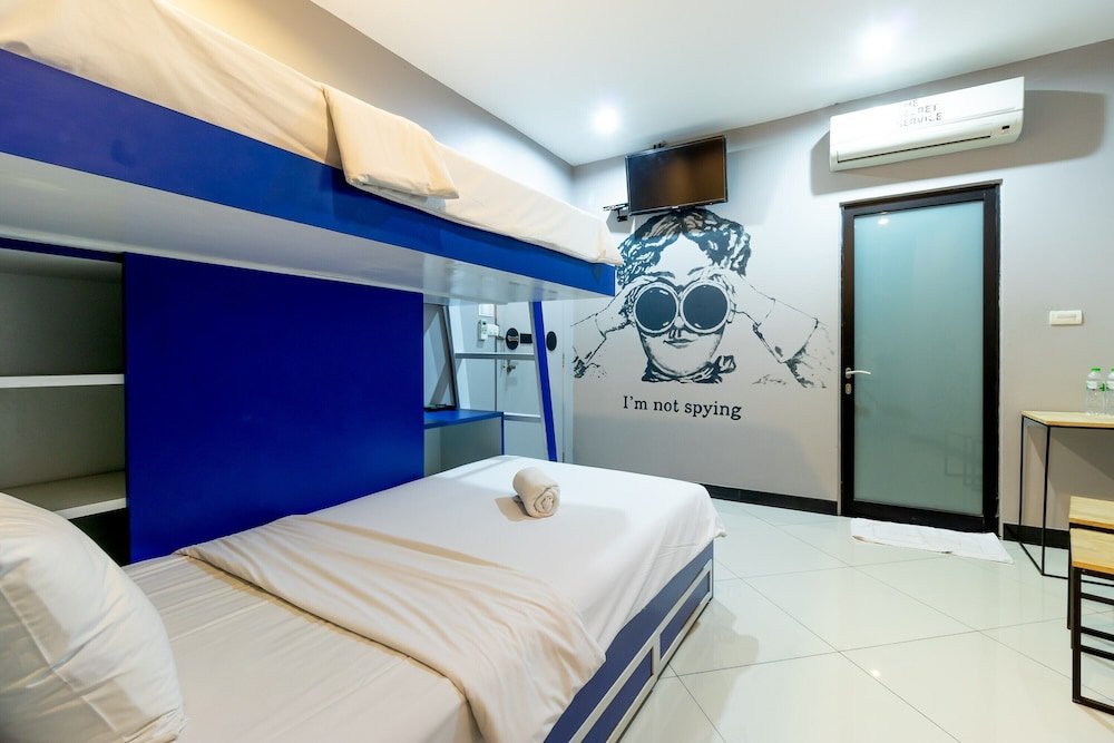 The Secret Service Room Type - Side Kick Two Bunk Bed - Private (Bunk Bed in mixed Dormitory room)