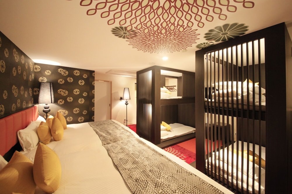 Centurion Hotel Ueno Room Type - [Eco Stay] Japanese Style Family Room MIYABI - Non Smoking (2 King Beds) - Annex - Open-Air Bath