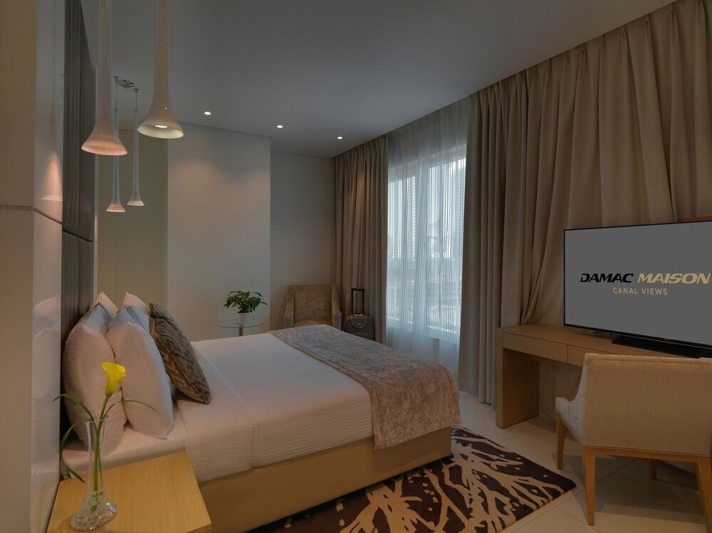 DAMAC Maison Canal Views Room Type - One Bedroom Suite with kitchenette - City Skyline View DAMAC Maison Canal Views Room Type - One Bedroom Suite with kitchenette - City Skyline View