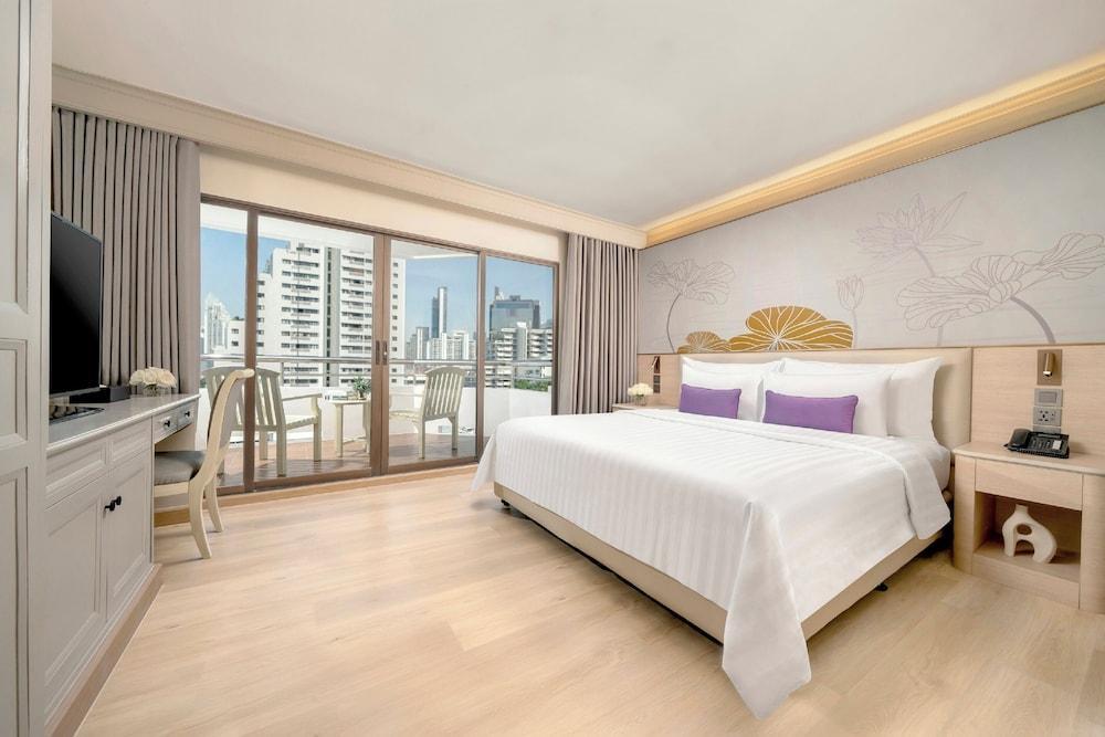 Centre Point Sukhumvit 10 Room Type - Deluxe Balcony - child breakfast extra cost at THB 265 per night pay at hotel