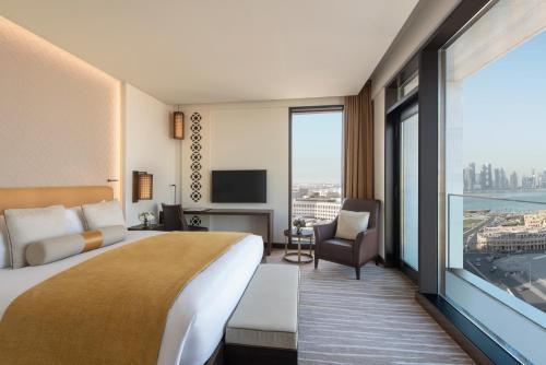 Alwadi Hotel Doha - MGallery Collection Room Type - DELUXE ROOM, 1 King Size Bed and Balcony