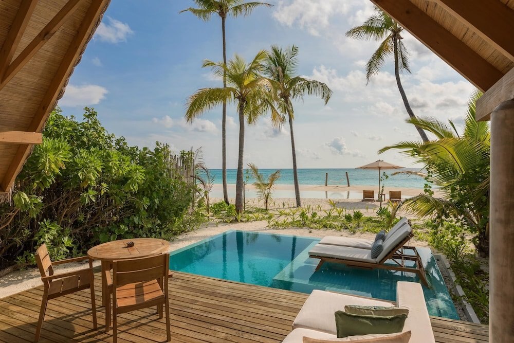 Fushifaru Maldives  Room Type - Beach Sunrise Villa with private pool and Free access to sea plane lounge on Arrival