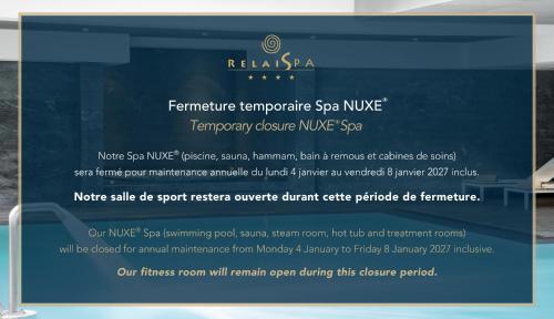 Relais Spa Val d'Europe Room Type - Premium Executive Double Room