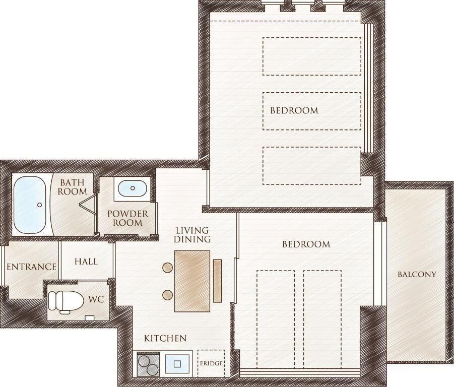 Hotel SAILS Room Type - Superior Room, 2 Bedrooms, Balcony