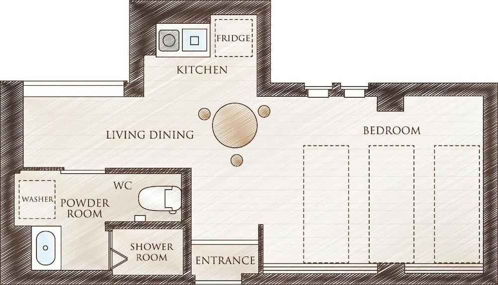 Hotel SAILS Room Type - Superior Studio, 3 Twin Beds, Balcony