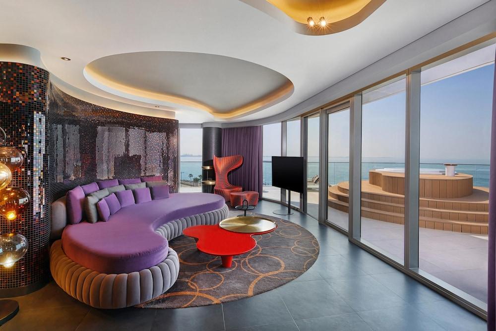W Dubai - The Palm Room Type - Marvelous Jacuzzi Suite, 1 Bedroom Suite, 1 King, Skyline View, Terrace, Whirlpool
