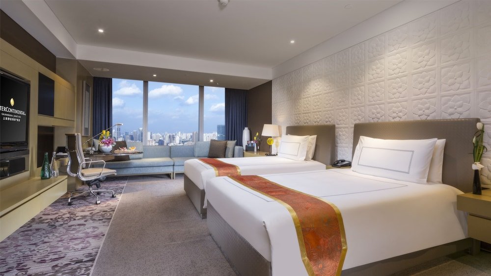 InterContinental Shanghai Jing' An Room Type - Classic Room, 2 Twin Beds, City View (Lounge Access)