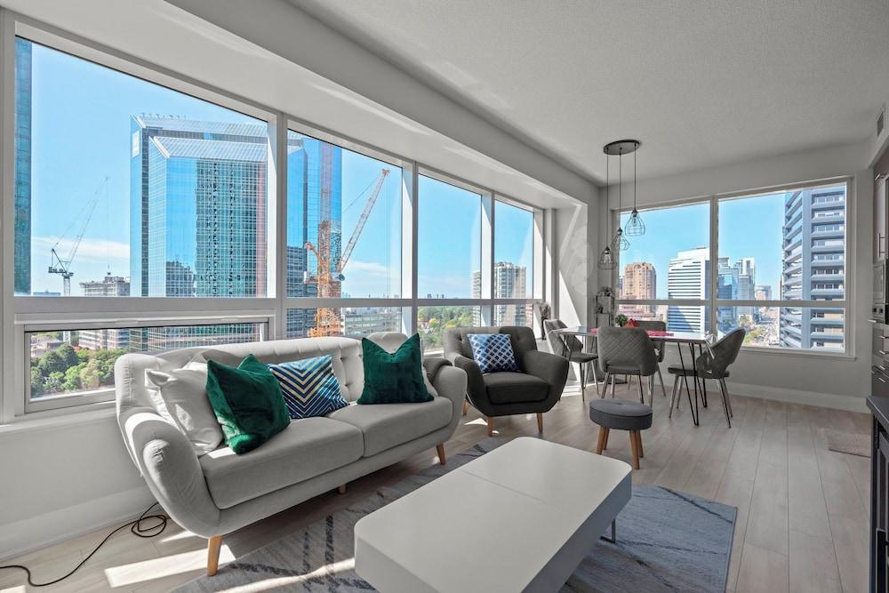 Modern Apartments in North York Room Type - Elite Apartment, 2 Bedrooms, Fireplace, City View Modern Apartments in North York Room Type - Elite Apartment, 2 Bedrooms, Fireplace, City View