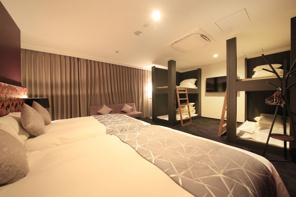 Centurion Hotel & Spa Ueno Station Room Type - Premium Family Room -Non Smoking (2 Double Bed) - Extrabed is from 5th Adult Centurion Hotel & Spa Ueno Station Room Type - Premium Family Room -Non Smoking (2 Double Bed) - Extrabed is from 5th Adult