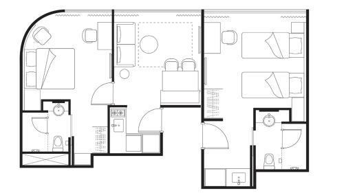 Citadines Rochor Singapore Room Type - Two-Bedroom Premier (Dual Key)