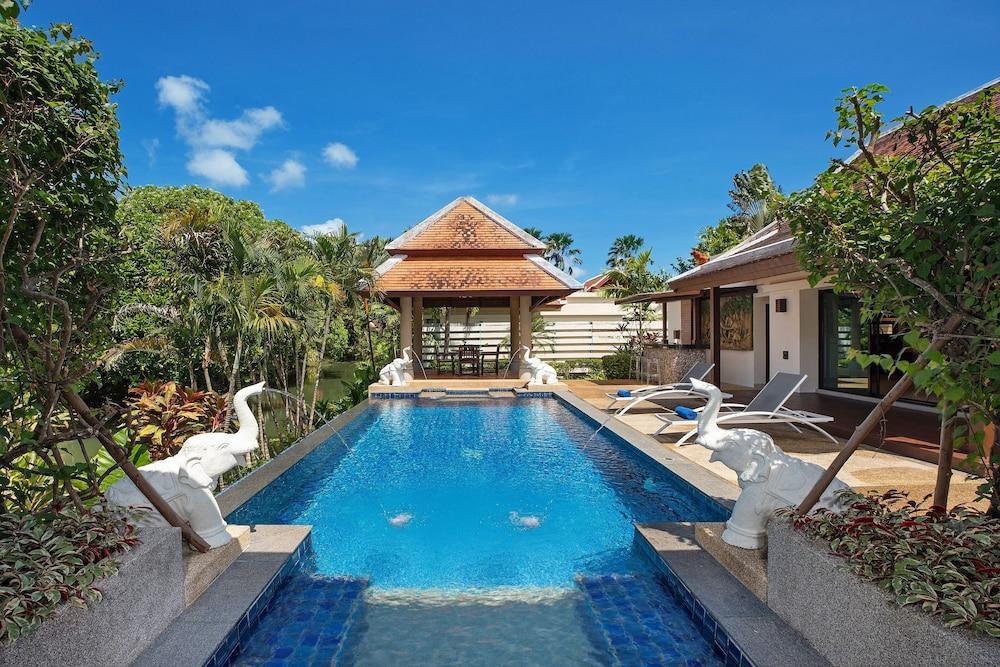 Boutique 3BR Pool Villa Bianca NaiHarn - Tap to explore photos