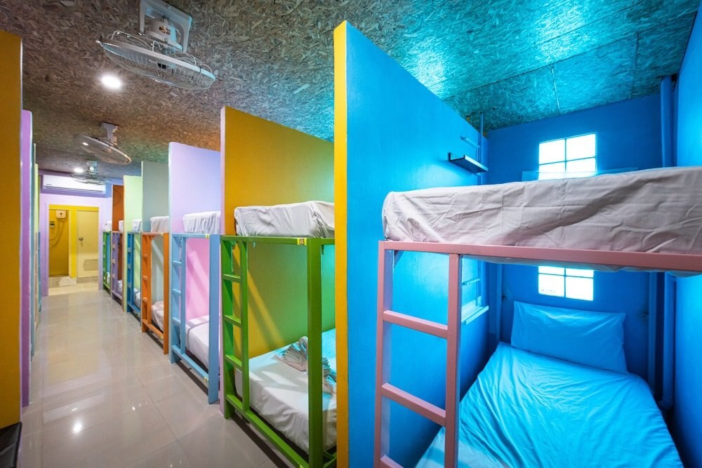 myPatong Social Hostel Room Type - Aircon Dorm Room - Upper Bed: 12 Beds (sharing facilities) myPatong Social Hostel Room Type - Aircon Dorm Room - Upper Bed: 12 Beds (sharing facilities)