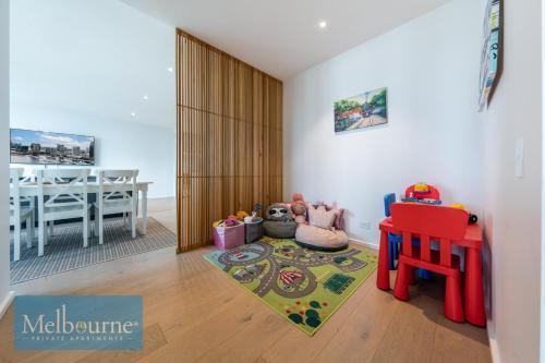 Melbourne Private Apartments - Collins Street Waterfront, Docklands Room Type - Three Bedroom Apartment Harbor View with Kids Area Absolute Waterfront