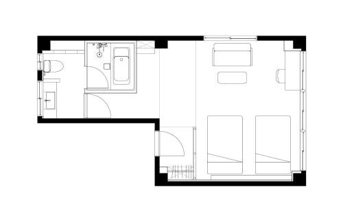 No Service Hotel Room Type - Deluxe Twin Room