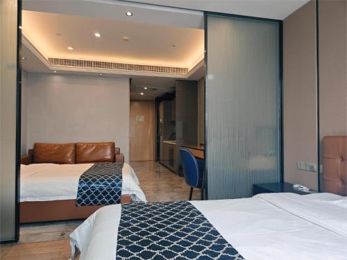 Green lemon tree International Apartment Beijing Road Jiedeng Metropolis Store Room Type - Business Twin Room