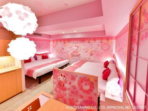 Asakusa Tobu Hotel Room Type - Hello Kitty Room -Sakura Tennyo- (Quadruple Room)