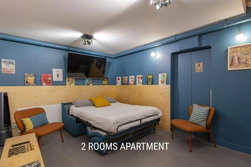 MAISON FRANCOIS Paris - Two rooms apartment & - OR Studio - Linkable together - Tap to explore photos