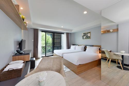 Raweewan Residence hotel Room Type - Standard Twin Room with Garden View