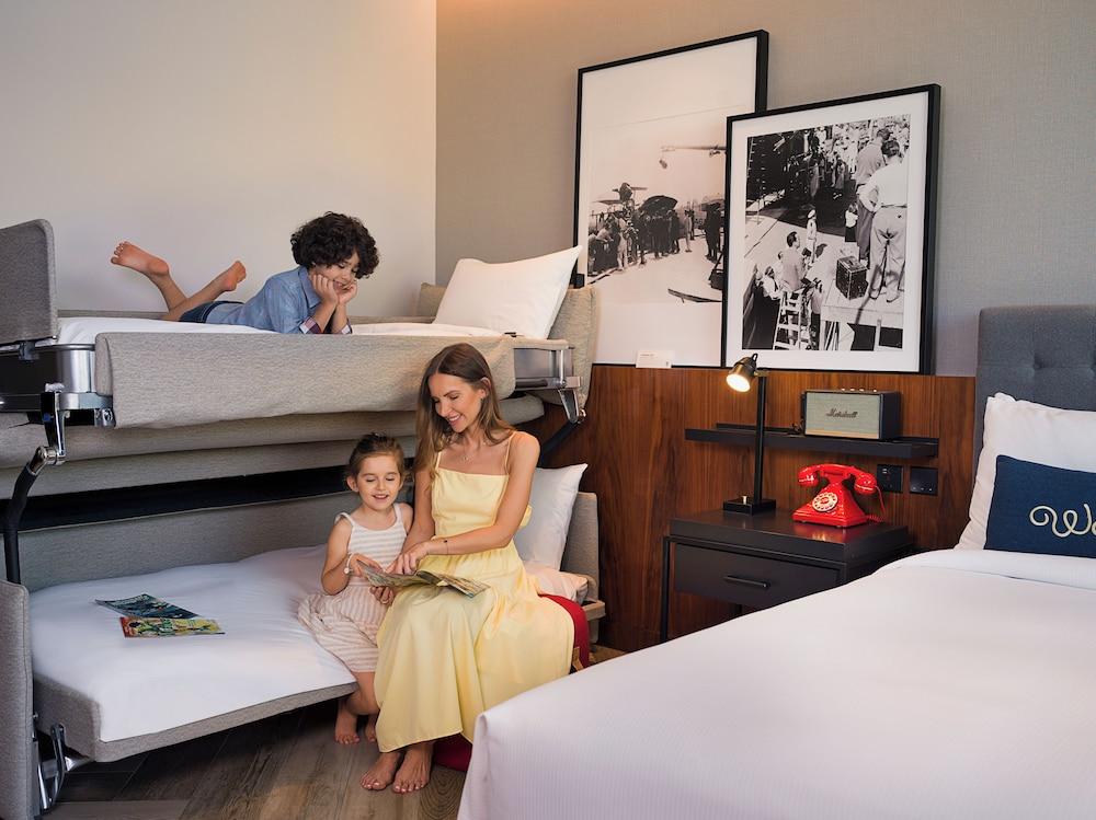 The WB Abu Dhabi, Curio Collection by Hilton - Free Theme Park Tickets Room Type - King Artist Room With Kids Bunk Bed With Theme Park Access The WB Abu Dhabi, Curio Collection by Hilton - Free Theme Park Tickets Room Type - King Artist Room With Kids Bunk Bed With Theme Park Access