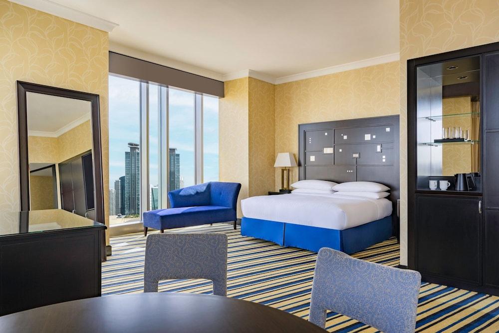 Marriott Marquis City Center Doha Hotel Room Type - Junior Suite, 1 King Bed, Smoking, Partial Sea View Marriott Marquis City Center Doha Hotel Room Type - Junior Suite, 1 King Bed, Smoking, Partial Sea View