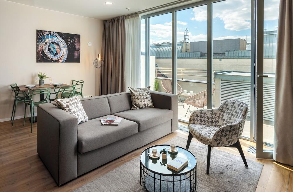 VN17 Rooftop Suites by Adrez Living Room Type - Deluxe Apartment