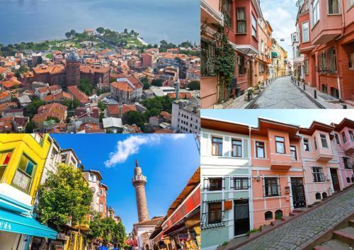 Istanbul Old City Colorful Houses Balat PETRION Hotel - Tap to explore photos