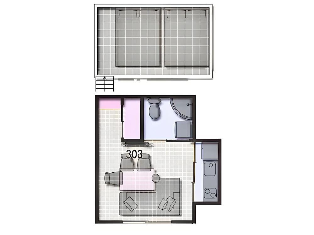 Eternity APARTMENT HOTEL SHINAGAWA Room Type - Basic Apartment (303)