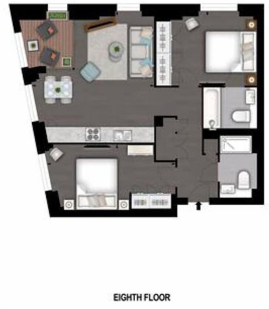 Luxury Manhattan 2 Bed Battersea - Tap to explore photos