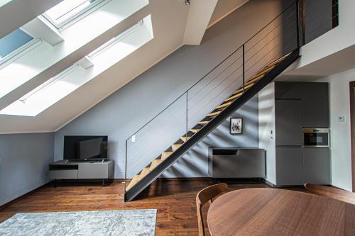Quite Loft with Balcony and 3 Air Conditioners - Tap to explore photos
