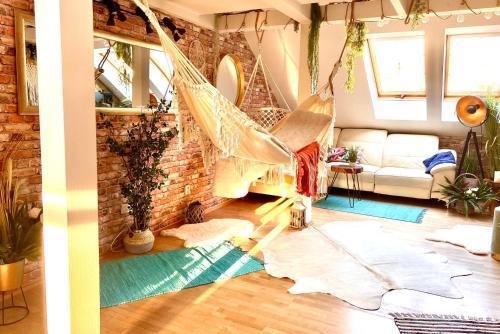 Duplex 2 with quiet terrace on Wenceslas Square Room Type - Two-Bedroom Apartment