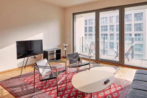 Prague Days - Spacious Apartment with Balcony by the Vltava river in Karlin - Tap to explore photos