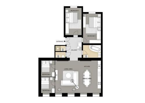 Centrum Apartments Pstrossova Room Type - Deluxe Apartment