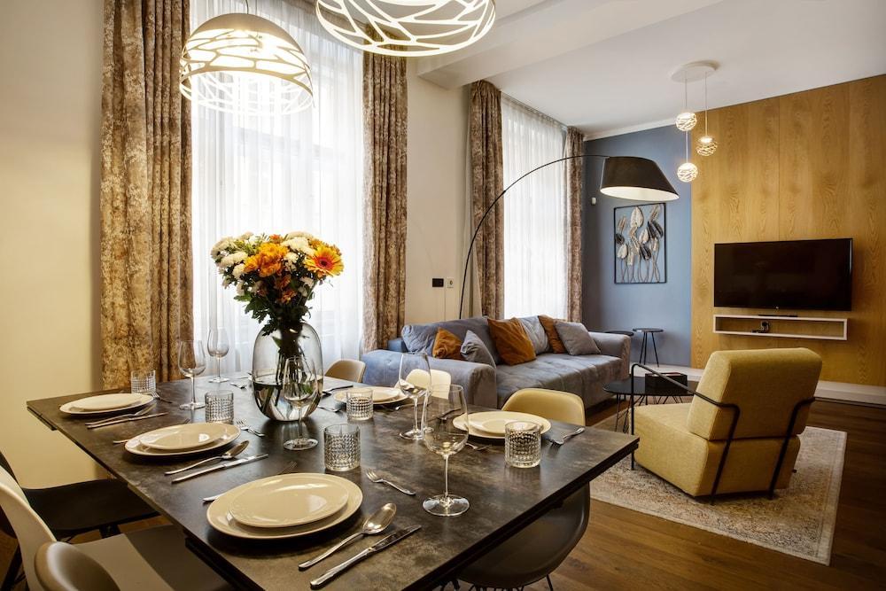 Luxury Prague Riverside Apartment - Tap to explore photos