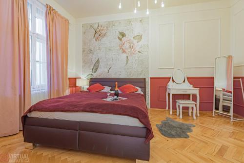 Colorful Wenceslas square apartment