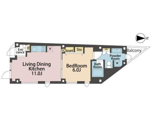 Space Roppongi Room Type - One-Bedroom Apartment
