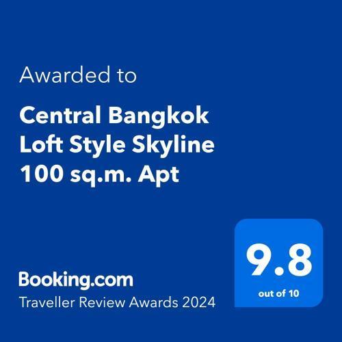 Central Bangkok Loft Style Skyline 100 sq.m. Apt
