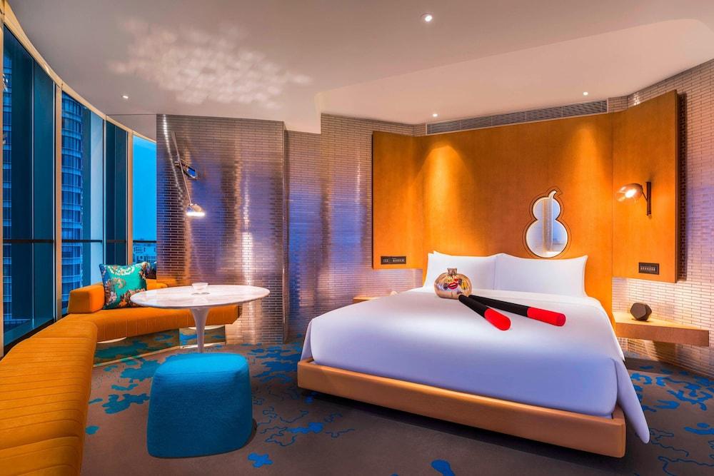 W Shanghai - The Bund Room Type - Cool Corner Room, Room, 1 King Bed, City View, Corner W Shanghai - The Bund Room Type - Cool Corner Room, Room, 1 King Bed, City View, Corner