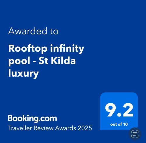 Rooftop infinity pool - St Kilda luxury - Tap to explore photos