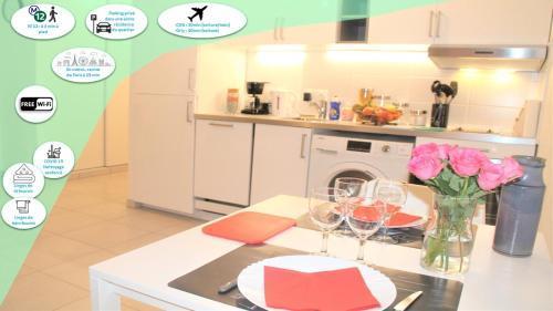 Appartement tout équipé, cosy (1 station de Paris)