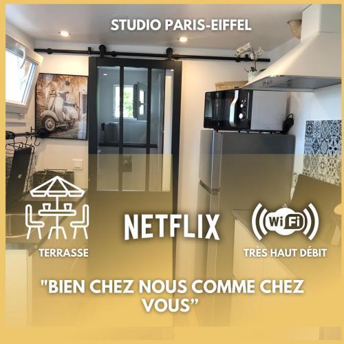 Paris-Eiffel, bienvenue -terrasse -Netflix - Tap to explore photos