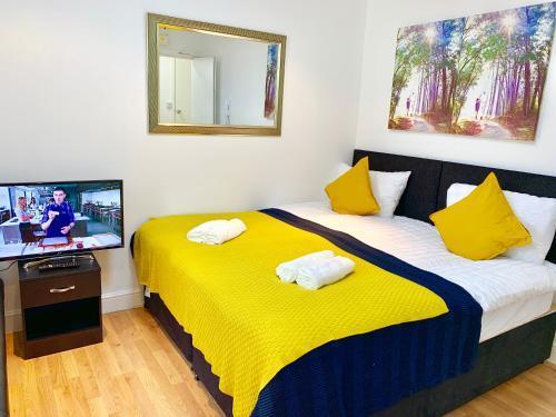London Studio Apartments, Private Bathroom, Kitchenette, Parking, NP5 Room Type - Studio with Sofa Bed London Studio Apartments, Private Bathroom, Kitchenette, Parking, NP5 Room Type - Studio with Sofa Bed