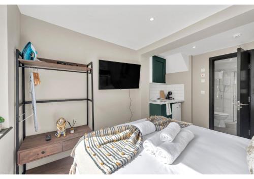 The Ultimate Hangout Spot: Modern Studio - Tap to explore photos