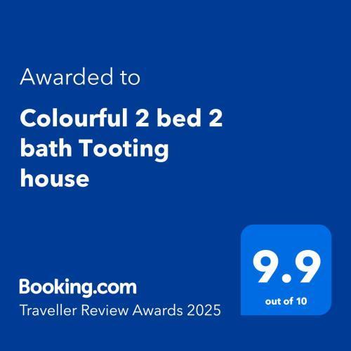 Colourful 2 bed 2 bath Tooting house - Tap to explore photos