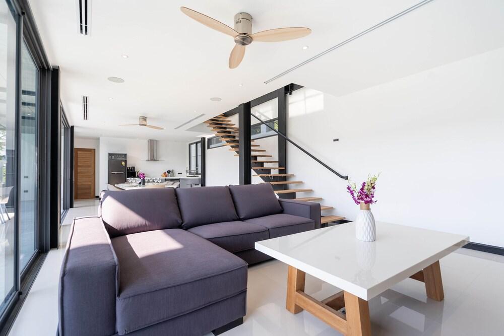 Loft Style 4BR Villa Sunset Garden 4 with 12m Salt Water Pool, near NaiHarn - Tap to explore photos