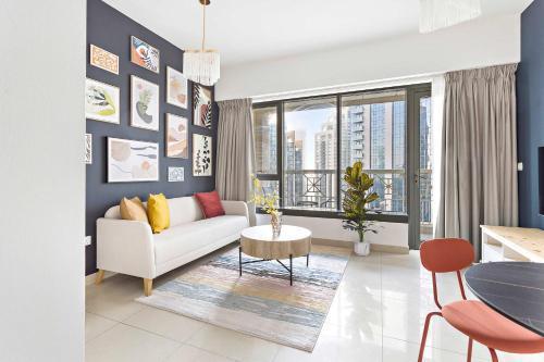 Silkhaus with Burj Khalifa view1BDR with modern amenities - Tap to explore photos