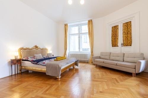 Royal Apartment by Charles Bridge view of Saint Nicholas Church - Tap to explore photos