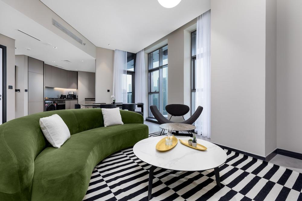 Waves - Top Waterfront 2BR Apartment in Business Bay - Tap to explore photos